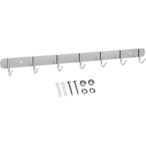 Intirilife Appendiabiti In Acciaio Inox Modello E - 7 Ganci - Appendiabiti Appendiabiti Appendiabiti In 5 Diversi Design-image