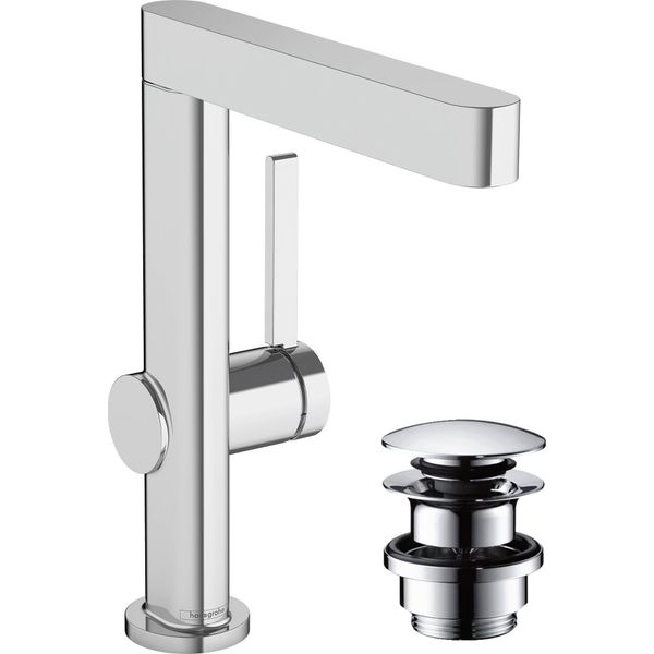 Hansgrohe Finoris Mitigeur Monocommandé Pour Lavabo 230 Avec Bec Pivotant Et Vidage Push-Open, Saillie 178 Mm, 76060000, 76060000-image