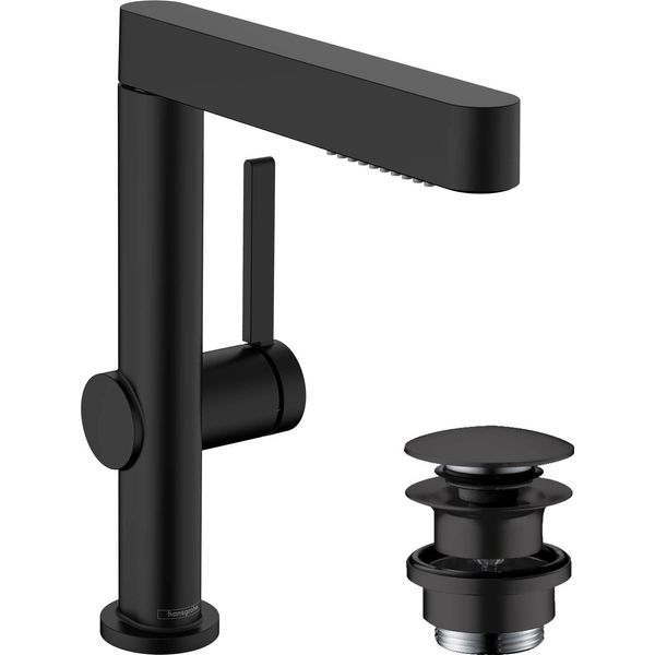 Hansgrohe Finoris Mitigeur Monocommandé Pour Lavabo 230 Avec Douchette Extractible, 2 Types De Jets Et Vidage Push-Open, Saillie 178 Mm, 76063670, 76063670-image