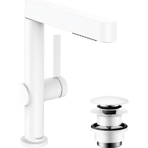 Hansgrohe Finoris Mitigeur Monocommandé Pour Lavabo 230 Avec Douchette Extractible, 2 Types De Jets Et Vidage Push-Open, Saillie 178 Mm, 76063700, 76063700-image