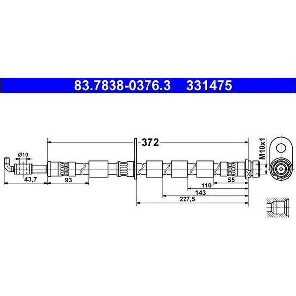 Cablaggio Freno Elastico Ford Anteriore B-Max 1,0-1,6 12- Pr-image
