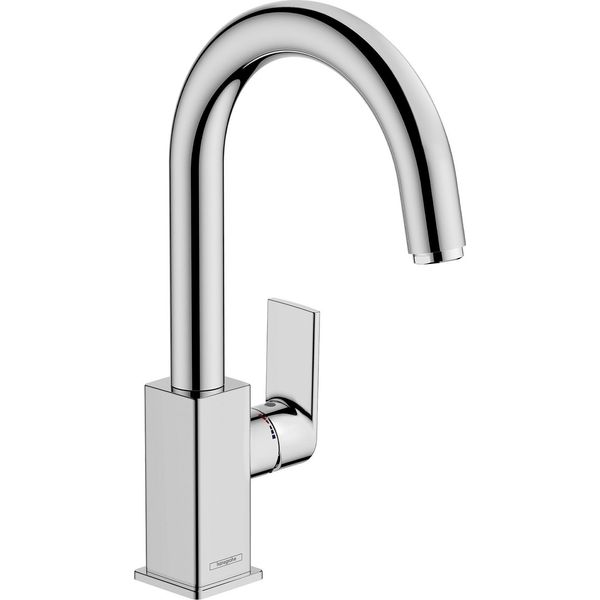 Hansgrohe Vernis Shape Mitigeur Monocommande Pour Lavabo Avec Bec Pivotant Et Vidage à Tirette, Chromé, 71564000, 71564000-image