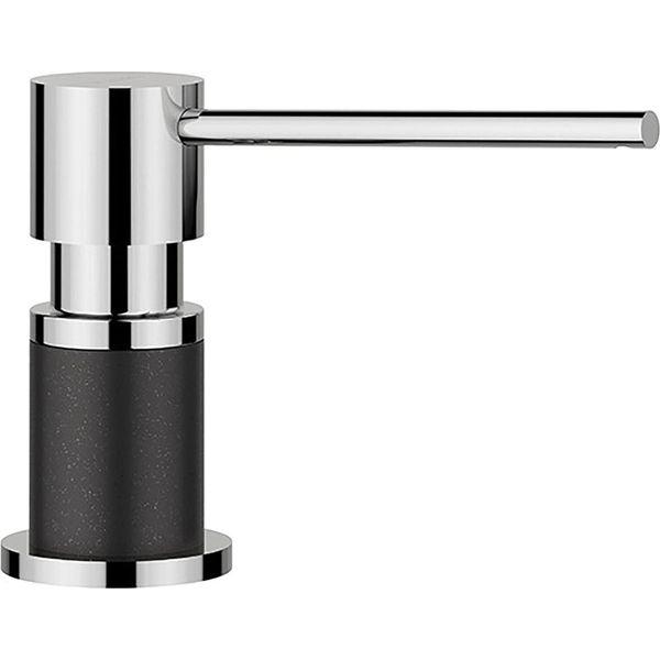 Blanco Lato Distributore Di Detersivi Silgranit-Look Bicolore Antracite/Cromo-image
