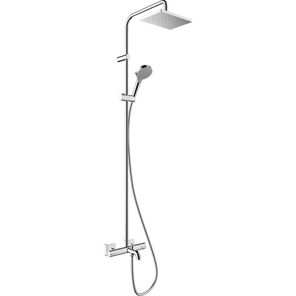 Hansgrohe Vernis Shape SystèMe De Douche 230 1 Jet Avec Thermostat De Bain, Chrome, 26284000, 26284000-image