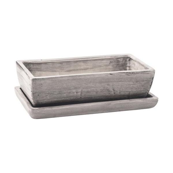 Cassapanca Con Piattino Kaktus Grey Grigio 28 Cm-image