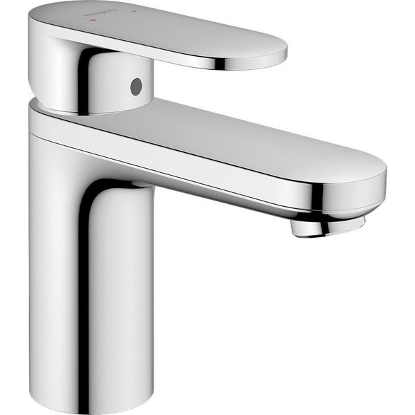 Hansgrohe Vernis Blend Mitigeur Monocommandé Pour Lavabo 100 Avec Alimentation En Eau IsoléE Et Vidage à Tirette Chrome, Saillie 108 Mm, 71571000, 71571000-image