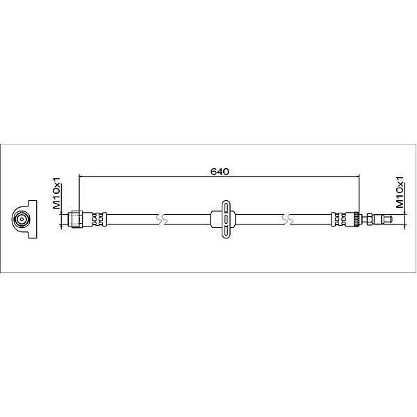 Metzger 4112083 Tubo Freno Anteriore Sinistro Anteriore Destro Per Bmw X3 (G01, F97) X4 (G02, F98)-image
