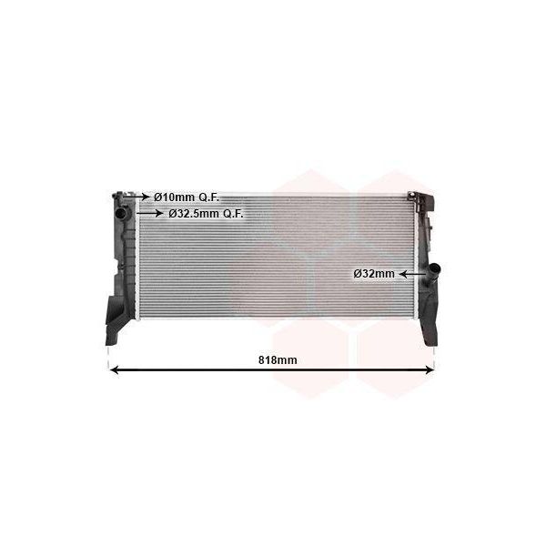 Van Wezel 06012722 Radiatore Acqua Radiatore Motore Per Bmw 2 Gran Tourer (F46) X1 (F48) 2 Active Tourer (F45) X2 (F39) Per Mini Clubman (F54)-image