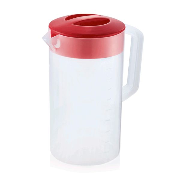 Caraffa Graduata Con Coperchio, 2,5 Litri, Verde-image