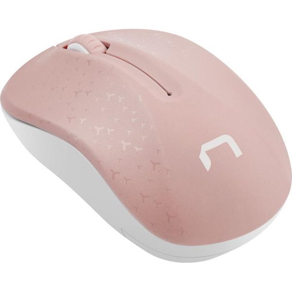 Natec Wireless Mouse Toucan Pink & White 1600DPI-image