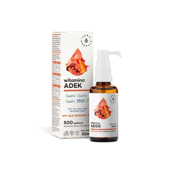 Aura Herbals Vitamina A + D3 + E + K2 Mk7 50 Ml BI6243-image