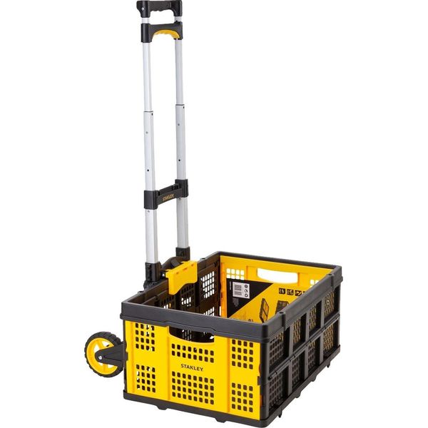 Stanley By Black & Decker Stanley Camioncino Pieghevole Da 60 Kg E Cesto Pieghevole Da 25 Kg SXWTD-509 Carico Utile (Max.):-image