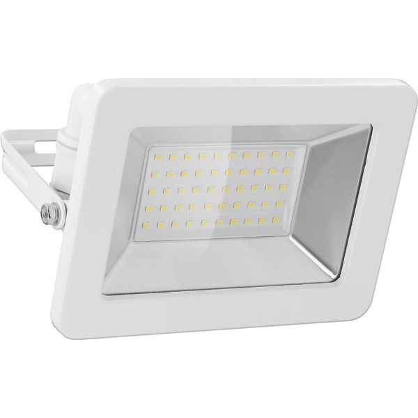 Goobay Faretto Led Per Esterni, 50 W Con 4250 Lm, Luce Bianca Neutra 4000 K E Passacavo M16 Bianco-image