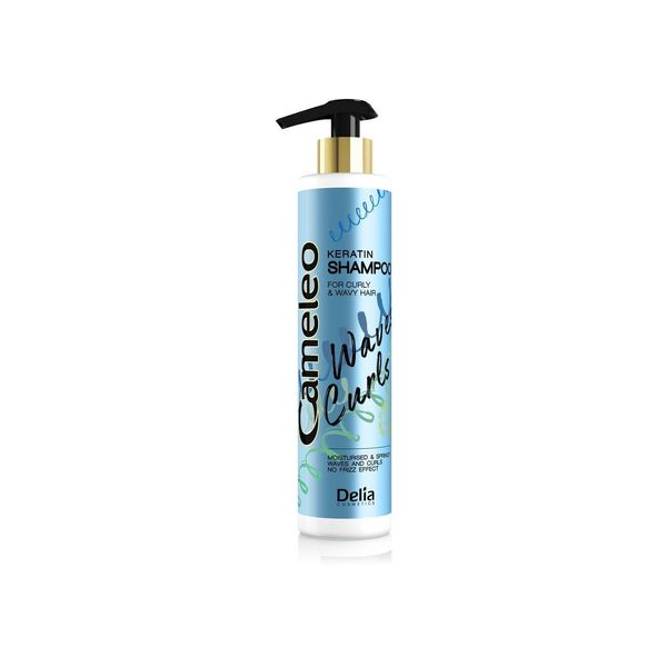 Cameleo Waves Curls Keratin Shampoo Per Capelli Ricci E Mossi, 250Ml-image