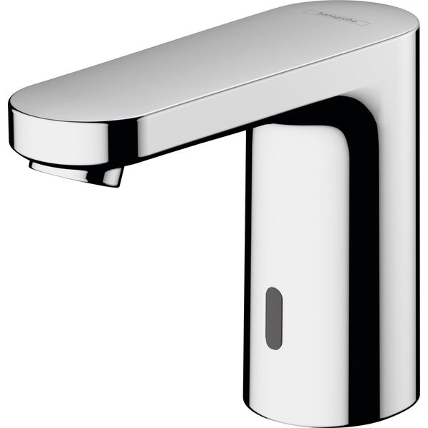 Hansgrohe Vernis Blend Mitigeur éLectronique De Lavabo Pour Eau Froide Ou Pré-MéLangéE Raccordement Au RéSeau 230 V Chrome, Saillie 112 Mm, 71504000, 71504000-image