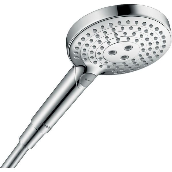 Hansgrohe Raindance Select S Douchette à Main 120, 3Jet, Powderrain, Ecosmart, Chrome, 26515000, 26515000-image