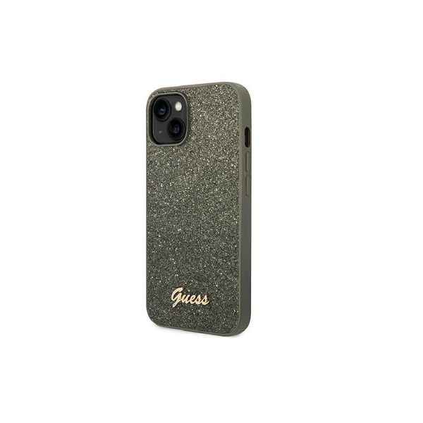 Guess Guhcp14Mhggshn Iphone 14 Plus/ 15 Plus 6.7 Zielony/Verde Custodia Rigida Glitter Script-image