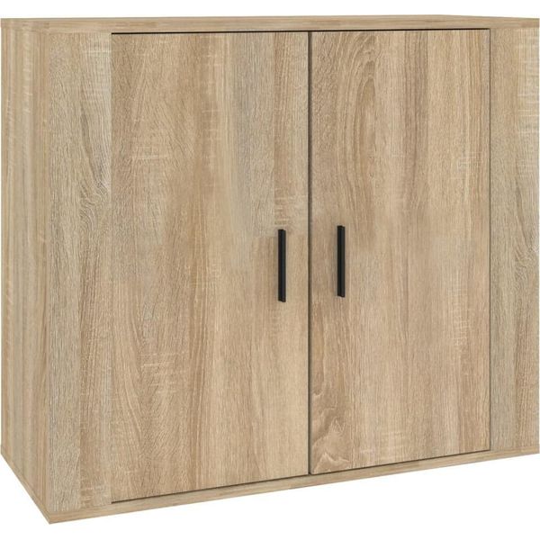 Vidaxl Credenza Rovere Sonoma 80X33X70 Cm Materiale A Base Di Legno-image