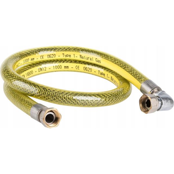Tubo Flessibile Per Gas 1/2 Pollice, 150 Cm, Acciaio Inossidabile-image