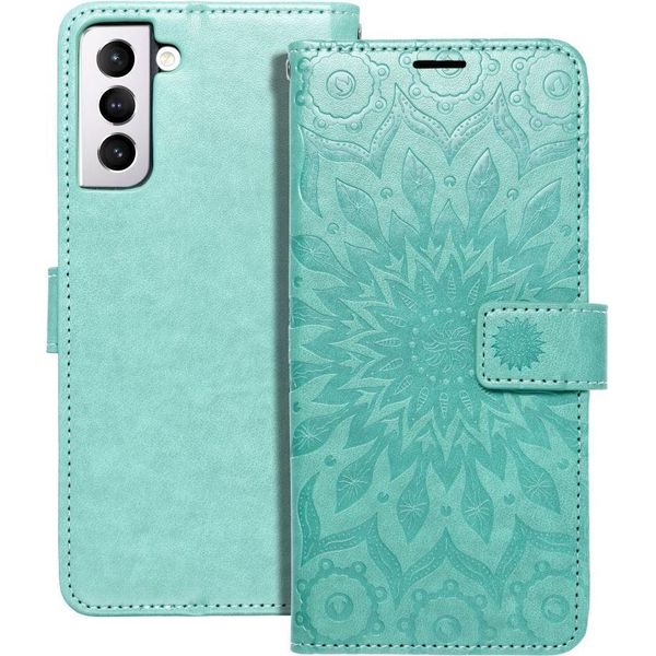Custodia / Cover Per Samsung Galaxy A12 Mandala Verde - Libro Forcell Mezzo-image