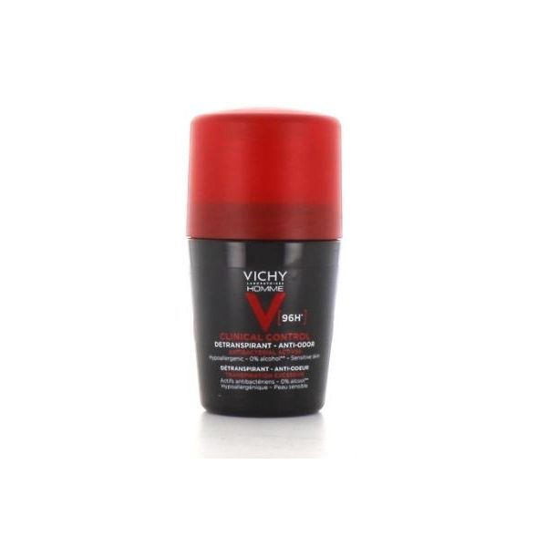 Vichy Homme Deo Controllo Clinico 96H Roll-On 50 Ml-image