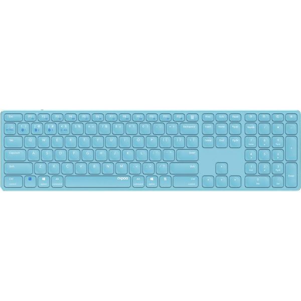 Rapoo E9800M Tastatur Rf Wireless + Bluetooth Qwertz Deutsch Blau (00220286)-image