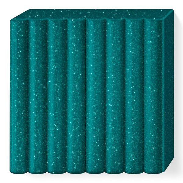 Fimo 8010-562 Argilla Da Modellare Fimo Effect, Verde Galassia, 57 G-image