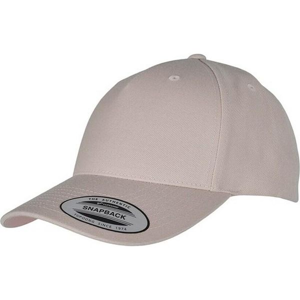 Yupoong - Cappellino Unisex Da Uomo/Donna A 5 Pannelli - Cappellino Snapback "Flexfit"" RW8086 (Taglia Unica) (Colore Pietra)"-image