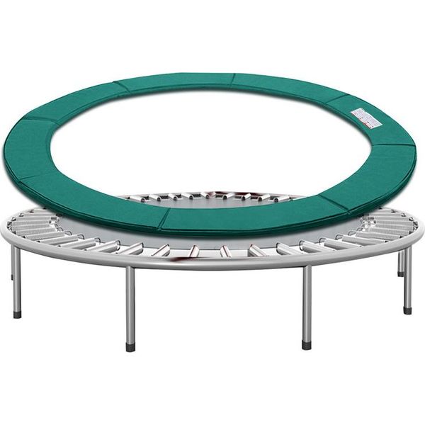 Trampolino Da Giardino Jopassy, Copertura Per Bordo Ø244 Cm 100% Resistente Ai Raggi Uv E Agli Strappi Verde-image