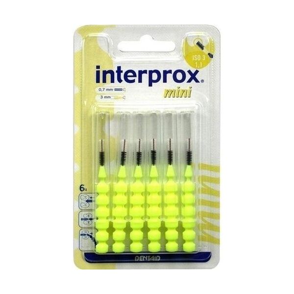 Interprox Reg Mini Scovolino Interdentale Giallo Blister 6 Pz-image