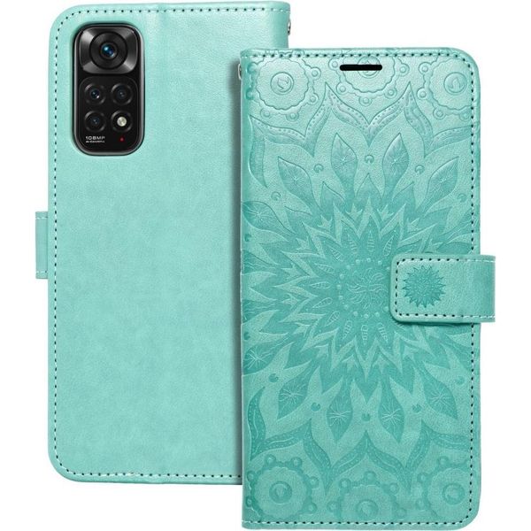 Mezzo Custodia A Libro Per Xiaomi Redmi Note 11 / 11S Mandala Verde-image