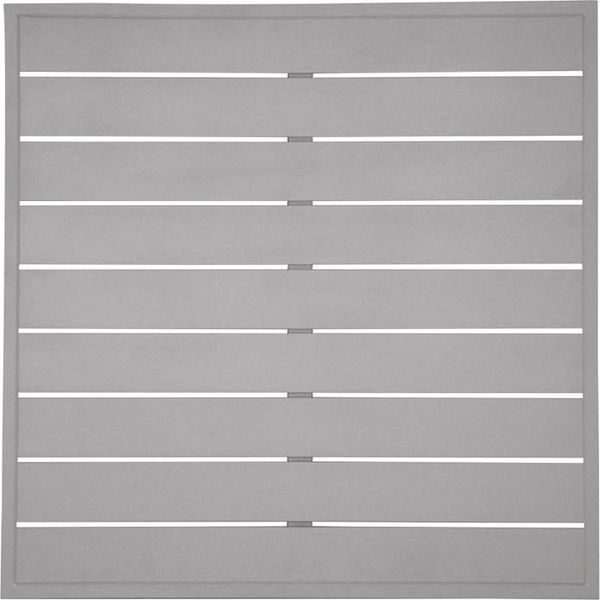 Piano Del Tavolo Quadrato In Alluminio Grigio Chiaro Bolero 700 Mm-image