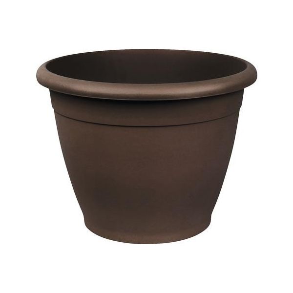 Vaso Da Fiori In Plastica Naxos Ø 18 Cm Marrone-image