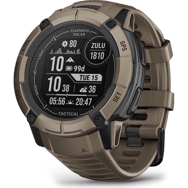Garmin Instinct 2X Solar Tactical Edition 2.79 Cm (1.1") Mip 50 Mm Digital 176 X 176 Pixels Touchscreen Green Gps (Satellite)"-image