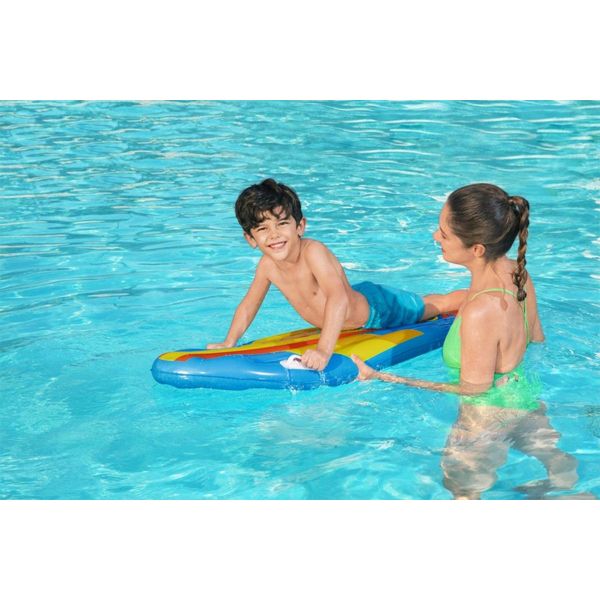 Materassino Gonfiabile Per Tavola Da Surf Per Bambini Blu Bestway + Toppa Di Riparazione-image
