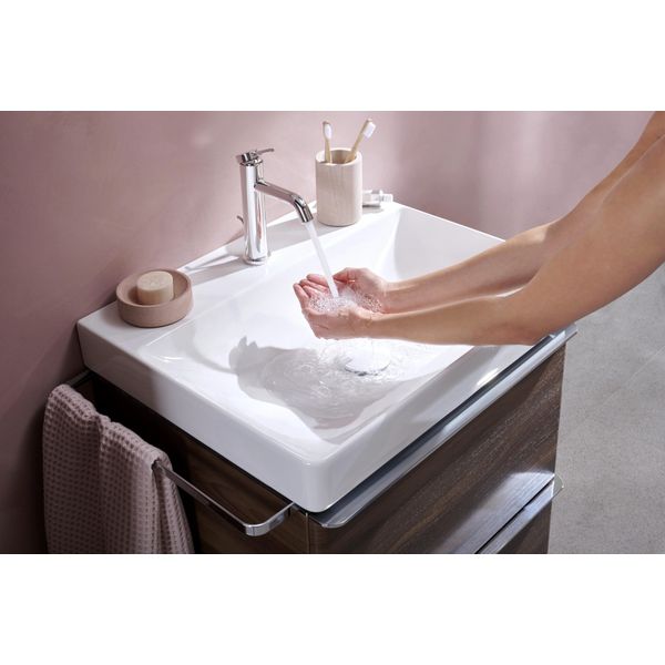 Hansgrohe Tecturis S, Miscelatore Monocomando Per Lavabo 110, Ecosmart+, Con Set Di Scarico A Tirante, Cromato-image