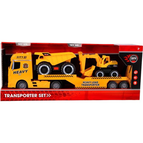 Trasportatore Di Auto Veicoli Da Costruzione + L/T-image