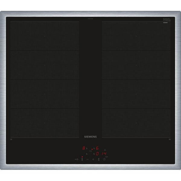 Siemens Iq700, Piano Cottura A Induzione, 60 Cm, Con Controllo A Forno, Nero, Con Cornice Sul Piano, EY645CXB6E-image