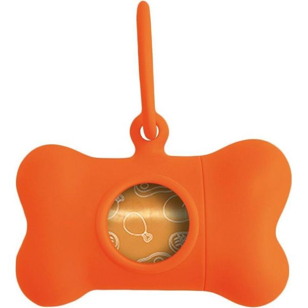 Distributore Di Sacchetti Per La Cacca United Pets Bon Ton Neon Dog Orange (8 X 4,2 X 5 Cm)-image