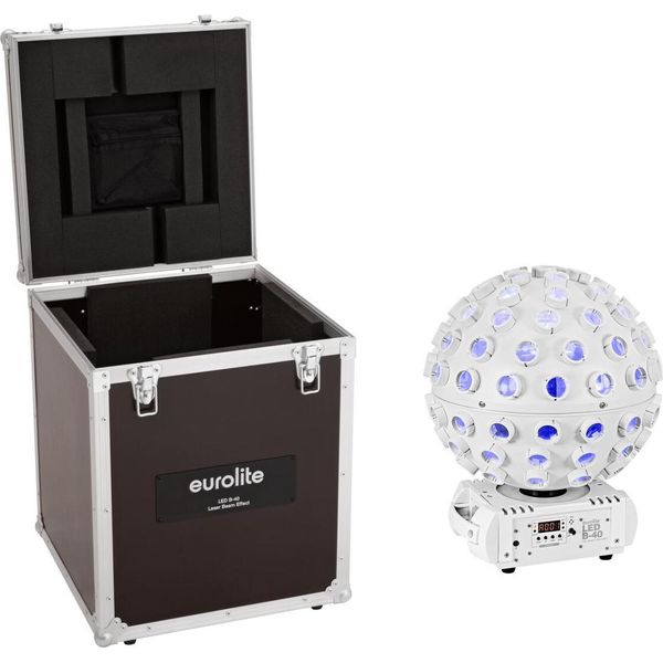 Eurolite Set Led B-40 Hcl Strahleneffekt MK2 Ws + Case (20000960)-image