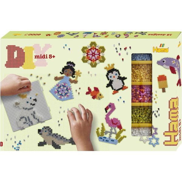 Hama Iron-On Beads 3047 Hama Iron-On Beads Midi "Allround"", Confezione Regalo"-image
