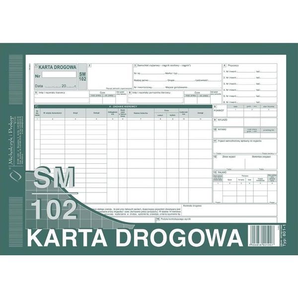 Carta Stradale A4, 80 Fogli, Michalczyk & Prokop, Alta Qualità, Ideale Per La Pianificazione Giornaliera, Prodotto Approvato Dall'ue-image