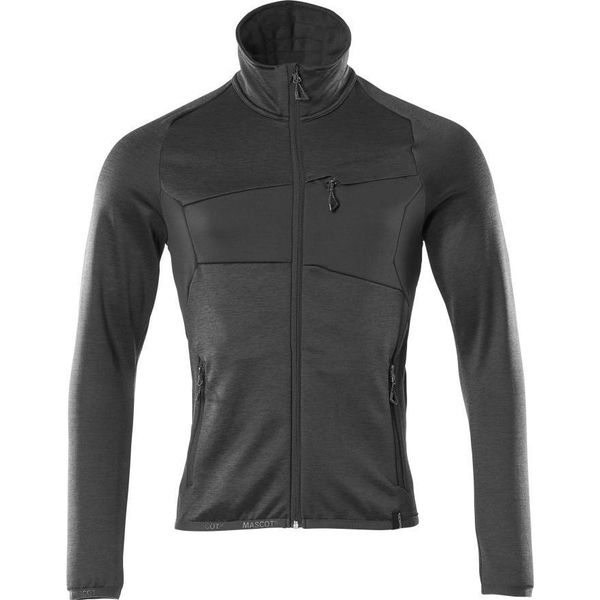 Mascot Pullover In Pile Con Zip Giacca In Micropile Taglia 5XL, Nero-image
