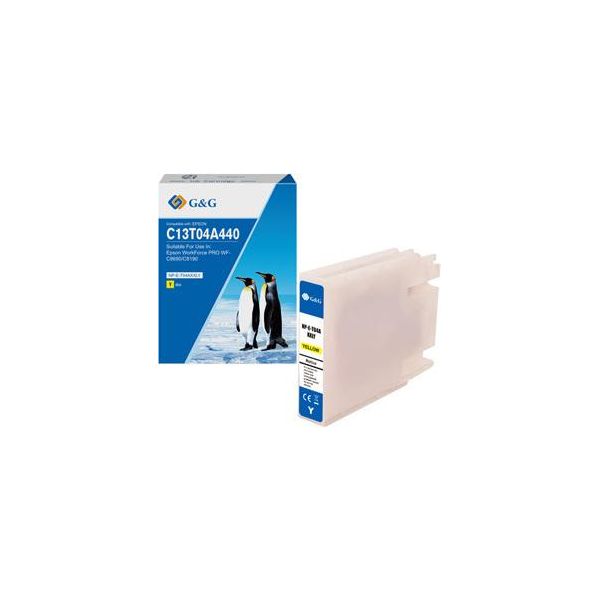 Inchiostro Compatibile G&G Con C13T04A440, NP-E-T04AXXLY-A, Giallo, 8000S-image