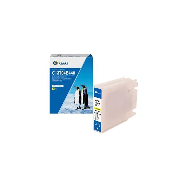 Inchiostro Compatibile G&G Con C13T04B440, NP-E-T04BXLY-A, Giallo-image