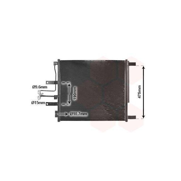Van Wezel 20015702 Condensatore Climatizzatore Condensatore Climatizzatore + Essiccatore-image