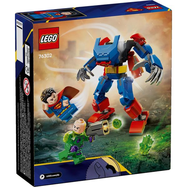 Lego Dc Superman Mech Vs. Lex Luthor - Supereroe Giocattolo Con 2 Minifigure - Action Figure Costruibile Con Braccia, Gambe E Dita Mobili - Regalo Per Bambini E Bambine Dai 6 Anni In Su 76302-image