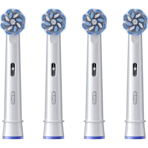 Oral-B | Replaceable Toothbrush Heads | EB60X-4 Sensitive Clean Pro | Heads | For Adults | Number Of Brush Heads Included 4 | White-image