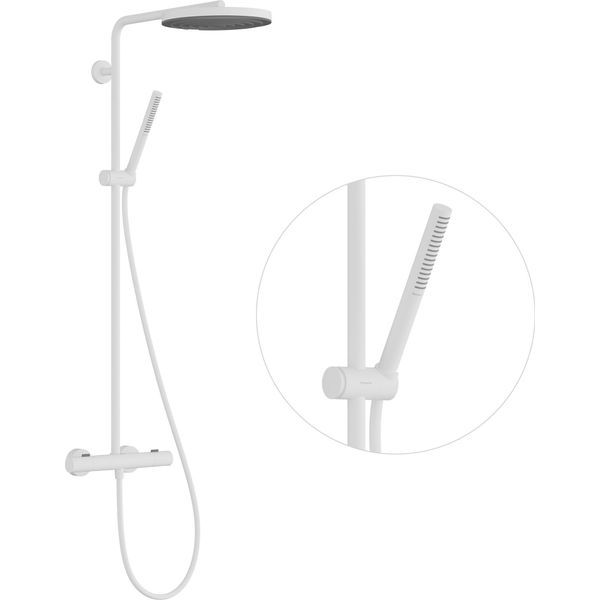 Hansgrohe Pulsify S Puro SystèMe De Douche 260, 1Jet, Ecostat Fine, Douchette à Main 1Jet, 24222700, 24222700-image