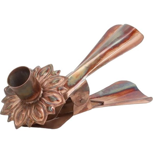 Portacandele Hbx Natural Living Con Clip Bonez Bronzo 16X7Cm-image